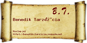 Benedik Tarzícia névjegykártya
